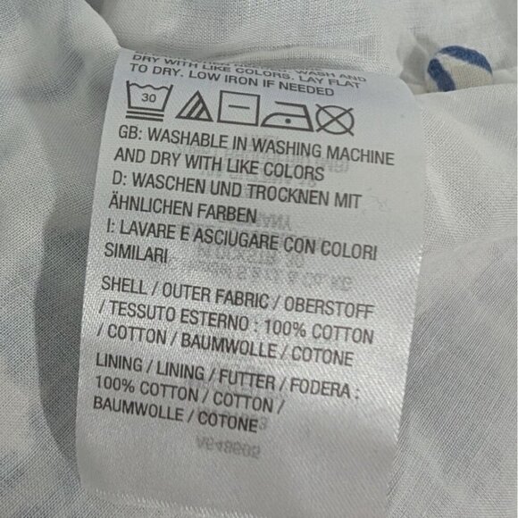 Studio Park x Amy Stran Floral Dress Womens Size Large White Blue Tassel Boho - Picture 7 of 10